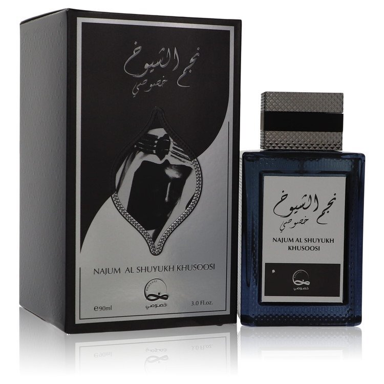 Najum al shuyukh khusoosi by khususi eau de parfum spray 3 oz (men)