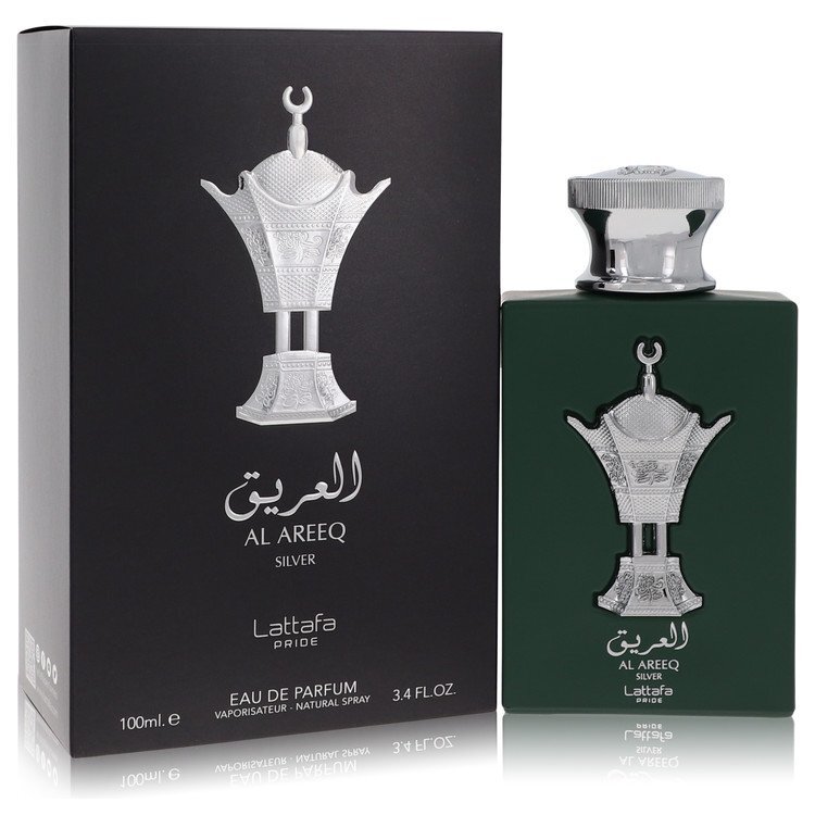 Lattafa pride al areeq silver by lattafa eau de parfum spray (unisex) 3.4 oz (men)